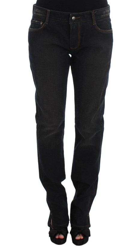 Ermanno Scervino Blue Wash Cotton Boyfriend Jeans - Hilstor