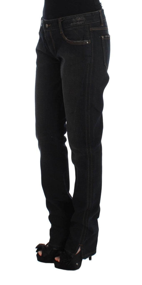 Ermanno Scervino Blue Wash Cotton Boyfriend Jeans - Hilstor