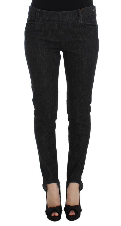 Ermanno Scervino Blue Cotton Slim Fit Denim Jeans - Hilstor