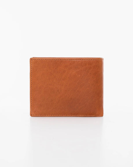 Leather Wallet NK254 (RFID-Blocking) – Brown, Made in Europe | 9 Card Slots & Genuine Leather - Hilstor