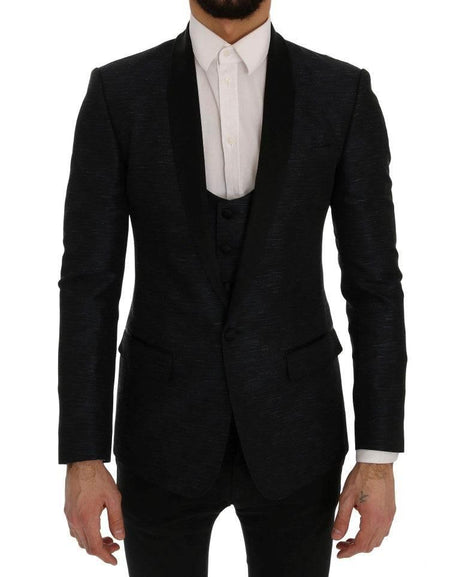 Dolce & Gabbana Blue MARTINI Slim 2 Piece Blazer - Hilstor