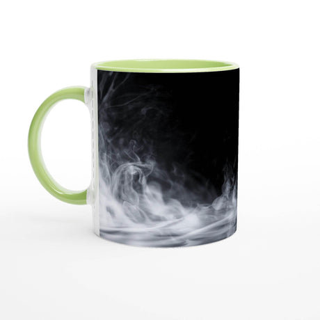 11oz Ceramic Mug - Halloween with a colored rim, inside, and handle - Hilstor