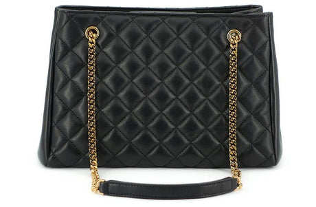 Versace Elegant Quilted Nappa Leather Tote Bag - Hilstor