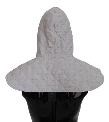 Dolce & Gabbana White Quilted Whole Head Wrap One Size Nylon Hat - Hilstor