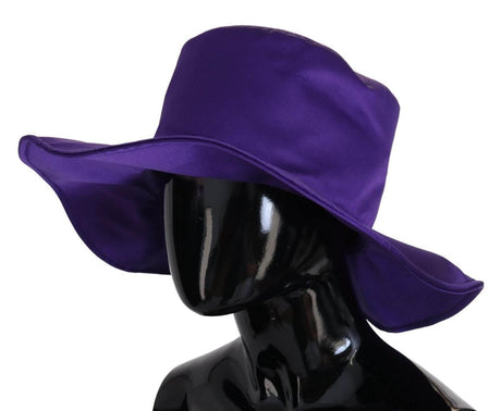 Dolce & Gabbana Purple Silk Stretch Top Hat - Hilstor