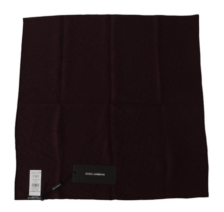 Dolce & Gabbana Brown Silk Blend Square Wrap Handkerchief Scarf - Hilstor