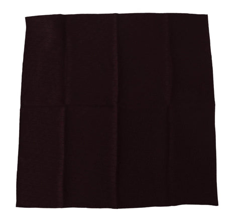Dolce & Gabbana Brown Silk Blend Square Wrap Handkerchief Scarf - Hilstor
