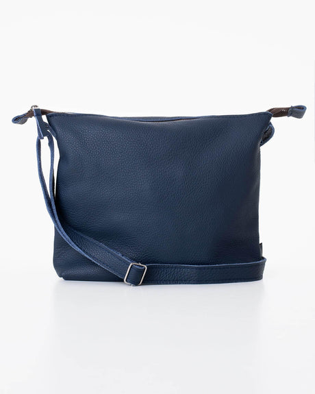 Anet L Shoulder Bag – Dark Blue, Handmade & Eco-Friendly, Made in Europe | Durable & Unique Design - Hilstor