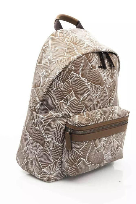 Cerruti 1881 Brown Leather Men Backpack - Hilstor