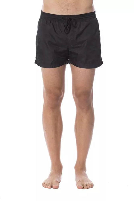 Roberto Cavalli Sport Black Polyester Men Swimsuit - Hilstor