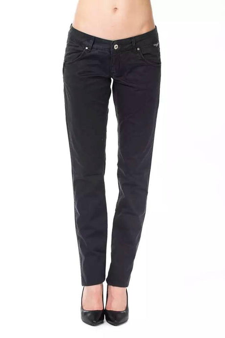 Ungaro Fever Blue Cotton Women's Pant - Hilstor