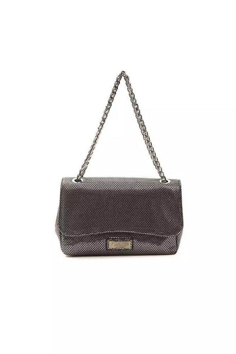 Pompei Donatella Gray Leather Women Crossbody Bag - Hilstor