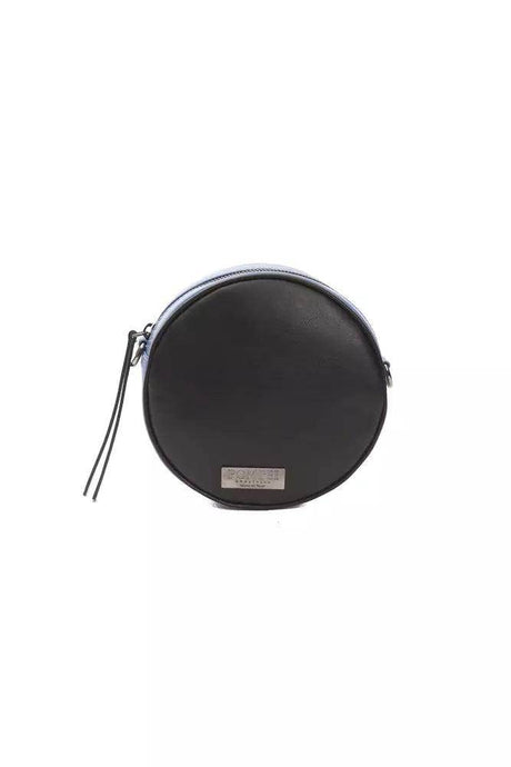 Pompei Donatella Black Leather Women Crossbody Bag - Hilstor