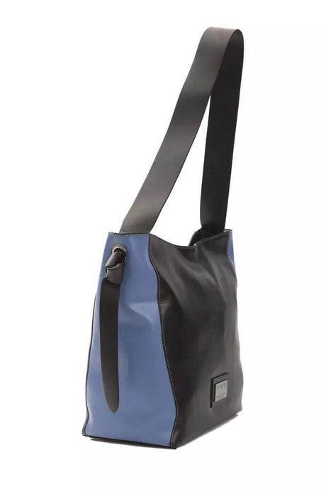 Pompei Donatella Black Leather Women Shoulder Bag - Hilstor