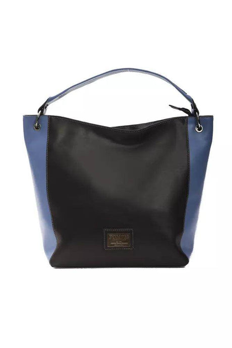 Pompei Donatella Black Leather Women Shoulder Bag - Hilstor