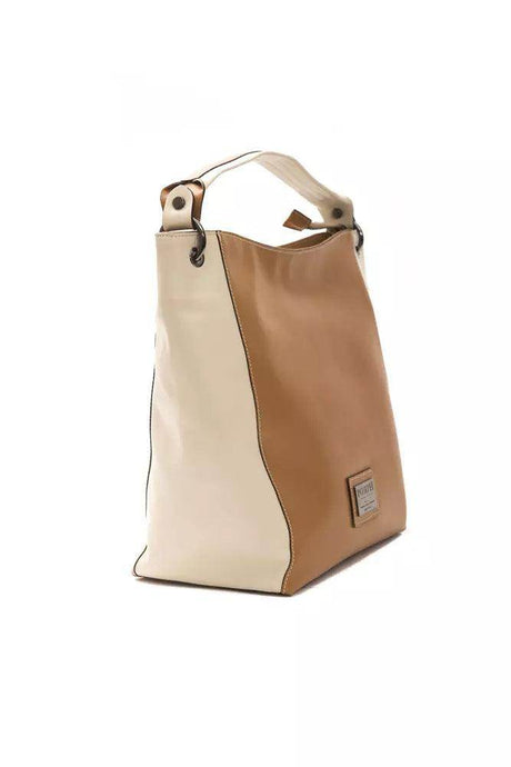 Pompei Donatella Brown Leather Women Shoulder Bag - Hilstor
