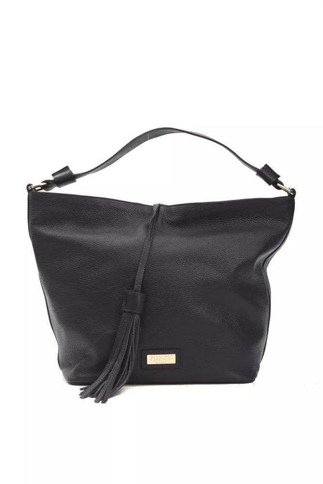 Pompei Donatella Gray Leather Women Shoulder Bag - Hilstor