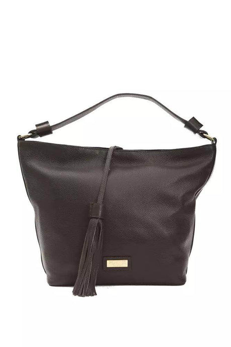 Pompei Donatella Brown Leather Women Shoulder Bag - Hilstor
