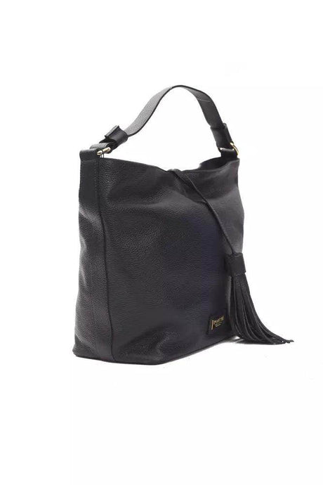 Pompei Donatella Gray Leather Women Shoulder Bag - Hilstor