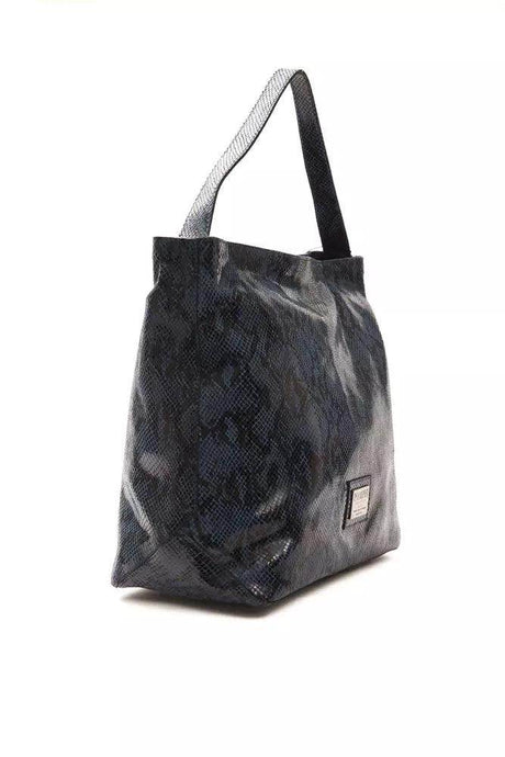 Pompei Donatella Blue Leather Women Shoulder Bag - Hilstor
