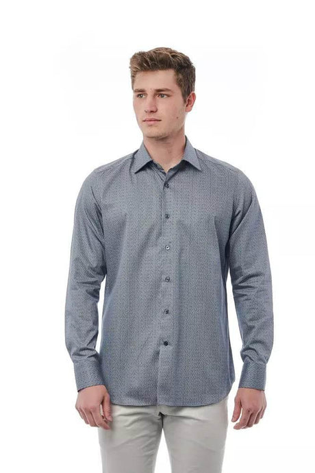 Bagutta Black Cotton Men Shirt - Hilstor