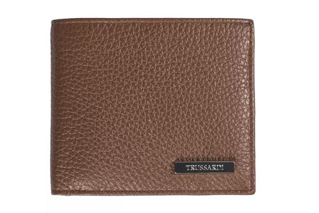 Trussardi Brown Leather Men Wallet - Hilstor