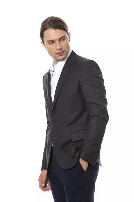 Verri Gray Wool Men's Blazer - Hilstor
