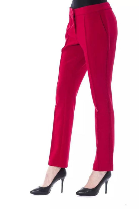 BYBLOS Fuchsia Polyester Women Pant - Hilstor