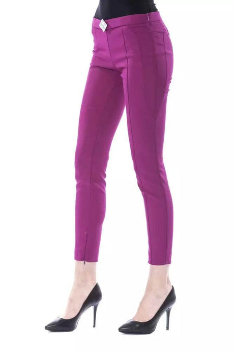 BYBLOS Purple Polyester Women Pants - Hilstor