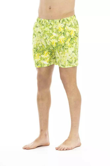 Just Cavalli Green Polyester Men Swim Short - Hilstor