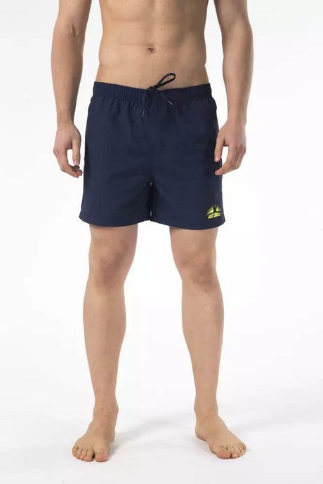 Just Cavalli Blue Nylon Men Swim Short - Hilstor