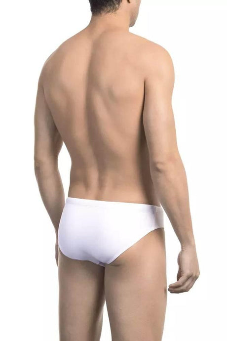 Bikkembergs White Polyamide Men's Swimwear - Hilstor
