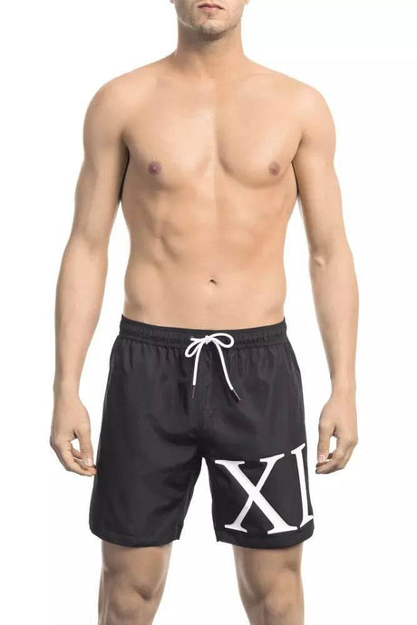 Bikkembergs Black Polyester Men Swim Short - Hilstor