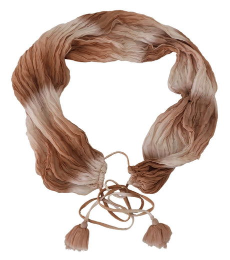 Ermanno Scervino Multicolor Silk Wrap Shawl Foulard Scarf - Hilstor