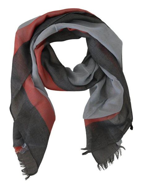 Costume National Multicolor Cotton Shawl Wrap Scarf - Hilstor