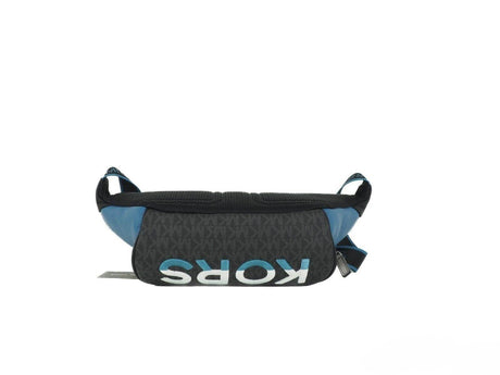 Michael Kors Cooper Large Blue Multi Leather Embroidered Logo Utility Belt Bag - Hilstor