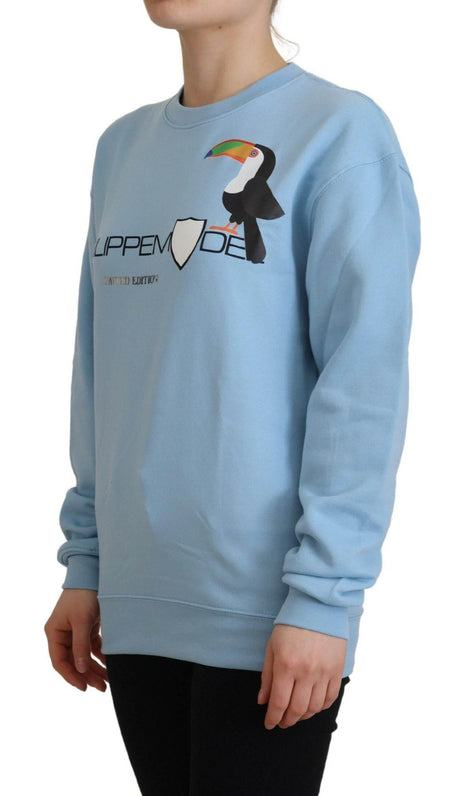 Philippe Model Light Blue Logo Printed Long Sleeves Sweater - Hilstor