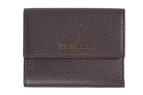 Trussardi Brown Leather Women Wallet - Hilstor