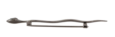 Dolce & Gabbana Silver Brass Crystal Spilla Serpente Brooch Pin - Hilstor