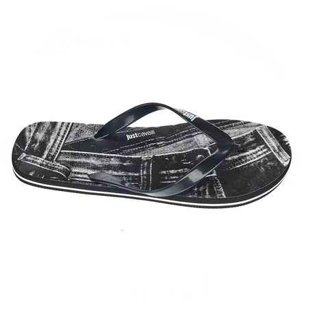 Just Cavalli Black EVA Men Sandal - Hilstor