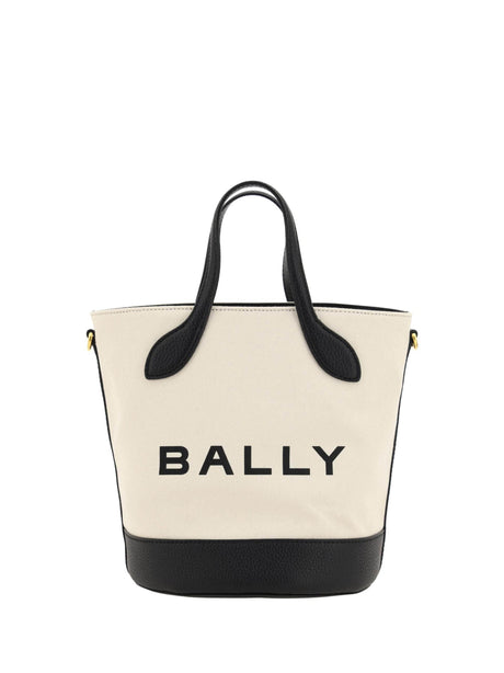Bally Elegant Monogram Bucket Bag in Black & White - Hilstor