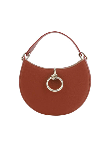 Chloé Sepia Brown Small Arlène Leather Shoulder Bag - Hilstor