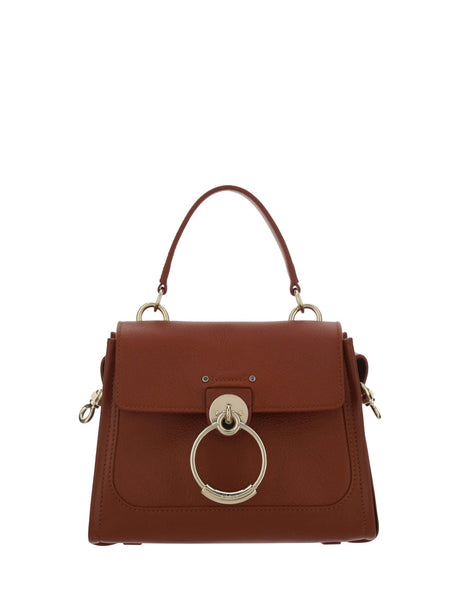 Chloé Elegant Sepia Brown Calfskin Shoulder Handbag - Hilstor