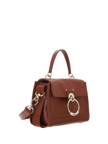 Chloé Elegant Sepia Brown Calfskin Shoulder Handbag - Hilstor