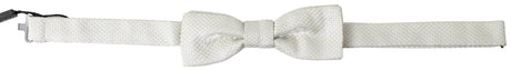 Dolce & Gabbana Ivory Silk Adjustable Neck Papillon Men Bow Tie - Hilstor