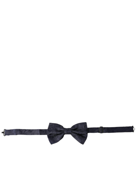 Dolce & Gabbana Blue Silk Adjustable Neck Men Papillon Bow Tie - Hilstor