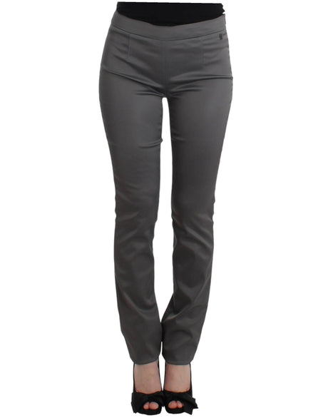 John Galliano Gray slim fit pants - Hilstor