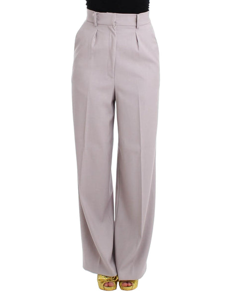 Cavalli Gray high waist pants - Hilstor
