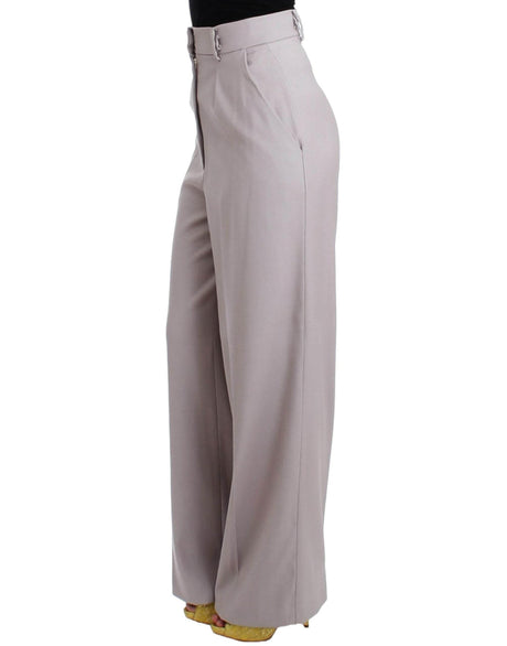 Cavalli Gray high waist pants - Hilstor