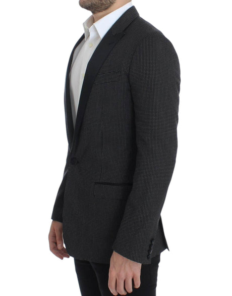 Dolce & Gabbana Black wool slim MARTINI blazer - Hilstor